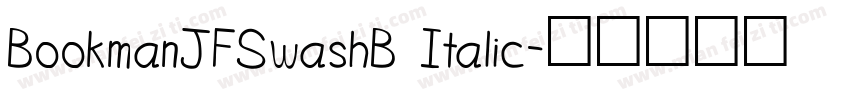 BookmanJFSwashB Italic字体转换
